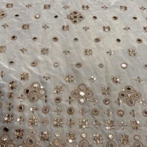 Viscose Georgette Embroidery with Net Dupatta