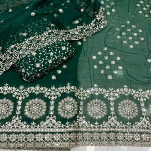 Elegant Green Georgette Embroidery: A Perfect Blend of Style and Comfort